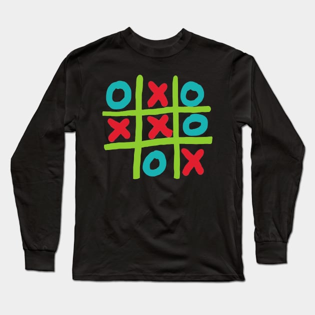 Tic-tac-toe Long Sleeve T-Shirt by Mark Ewbie